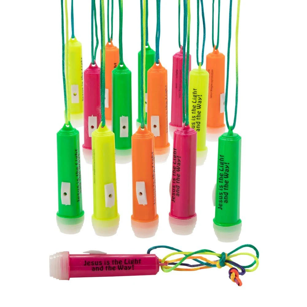 48ct Mini Flashlights on A Rope N575