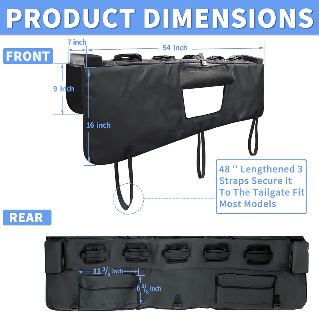 Black 54" Tailgate Bike Pad Pack of 2 F98268