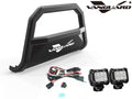 Black Powdercoat Bull Bar with 2.5in Cube LED Kit X63566