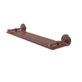 22 inch Solid Ironwood Shelf with Gallery Rail H695