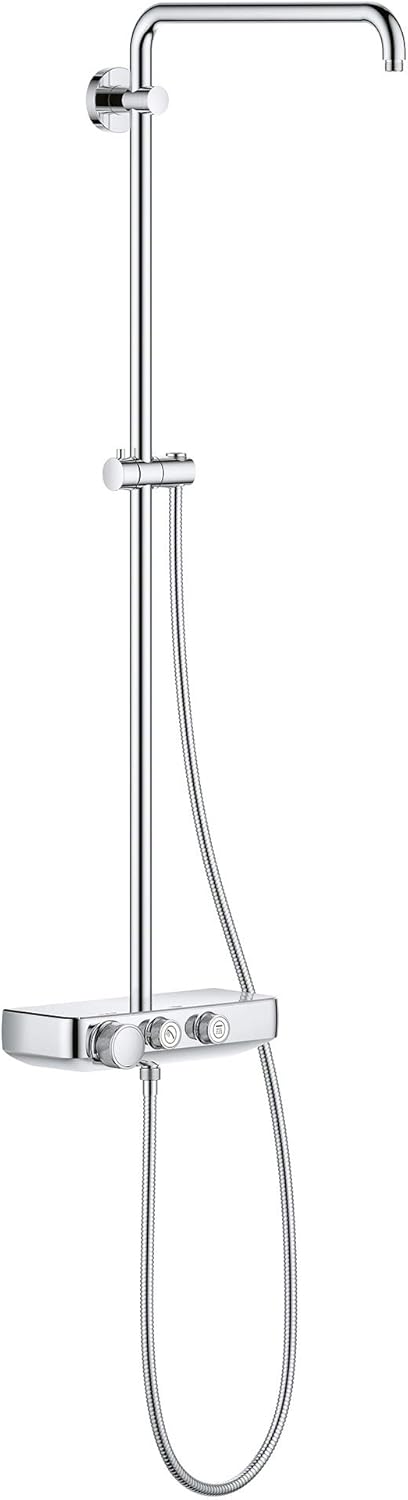 Euphoria SmartControl Mono Shower System with Thermostat for Wall Mount, Starlight Chrome S339
