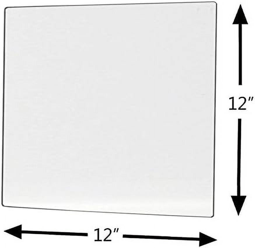 Plastic Mirrors With Rounded Corners 12" X 12" Pkg Of 10 T5246