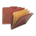 Red Classification Folders Legal 3 Div 10/bx T494964