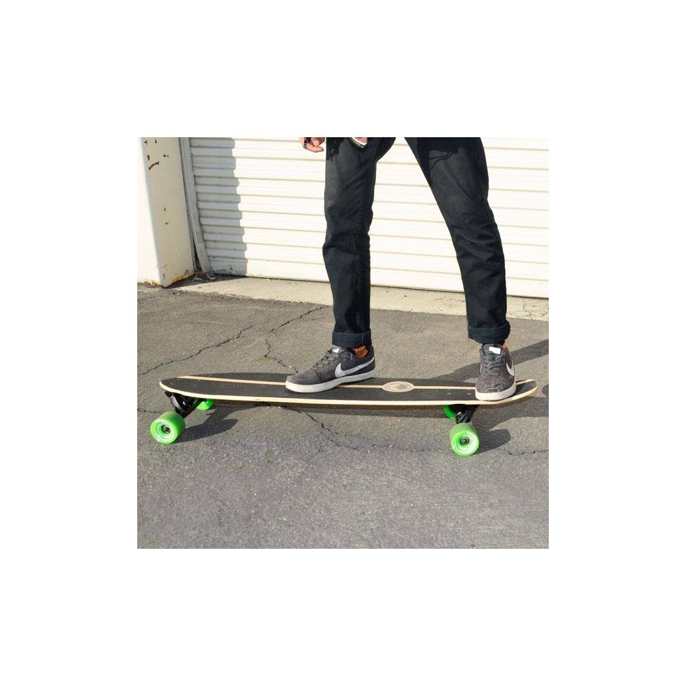 Checker Yellow White Kicktail Longboard Complete Y6330