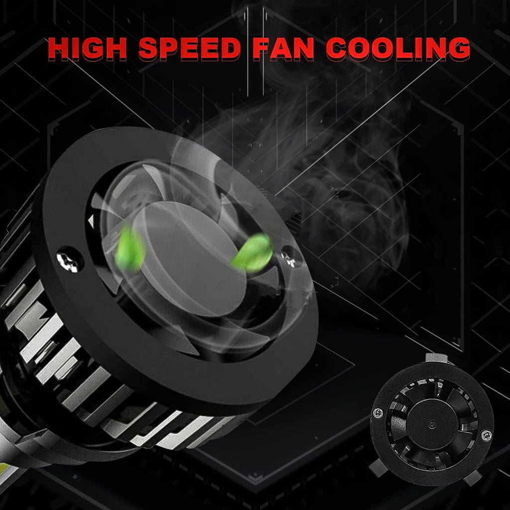 9005 High Beam + H11 Low Beam LED Headlight Bulbs, 6000K Cool White, Pack of 4 Pack of 2 I9180