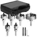 9 Piece Stainless Steel Carbide Hole Saw Kit with Molded Plastic Case C2409