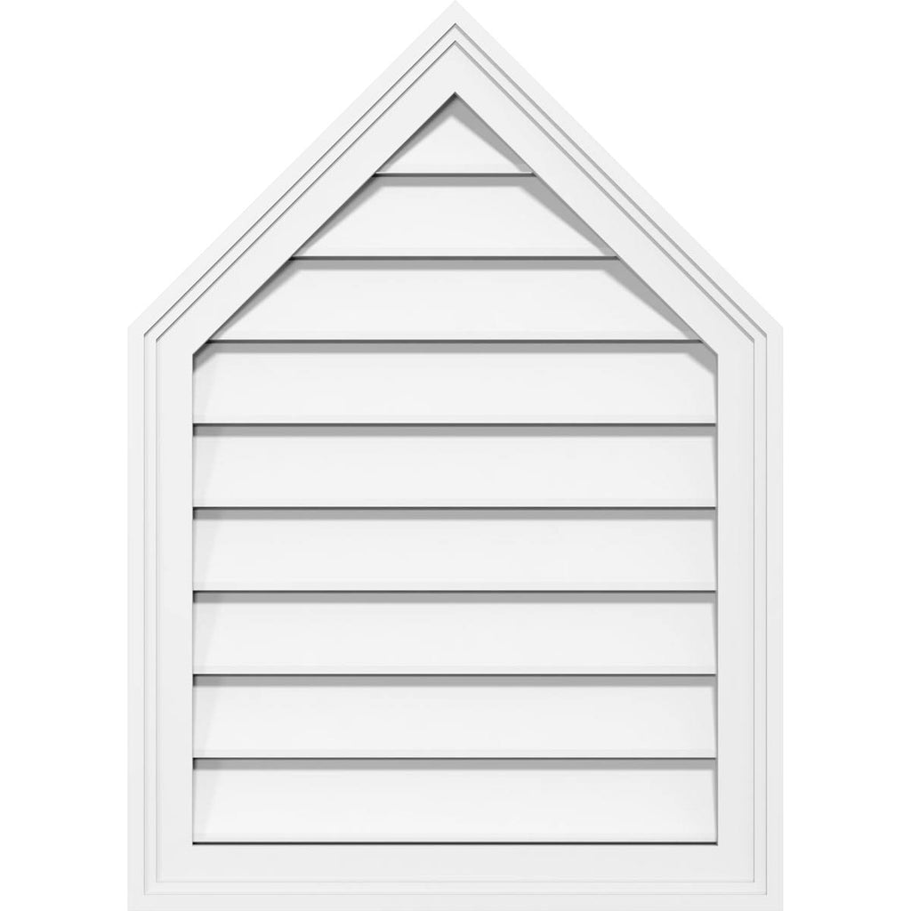 Peaked Top Surface Mount PVC Gable Vent O426
