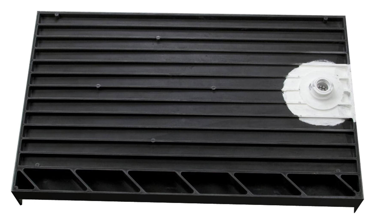 Black Single Curb Shower Pan with Left Drain J201