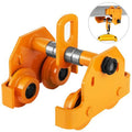 Heavy Duty Manual Trolley 2 Ton Capacity Plain Trolley 4000lbs Push Beam Track Roller Trolley Crane Lift Dual Wheels Garage Hoist for Straight F91069