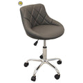Gray Adjustable Rolling Stool D929502
