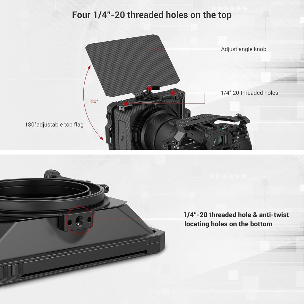 Mini Matte Box for 67mm/72mm/77mm/82mm/95mm Lenses M122
