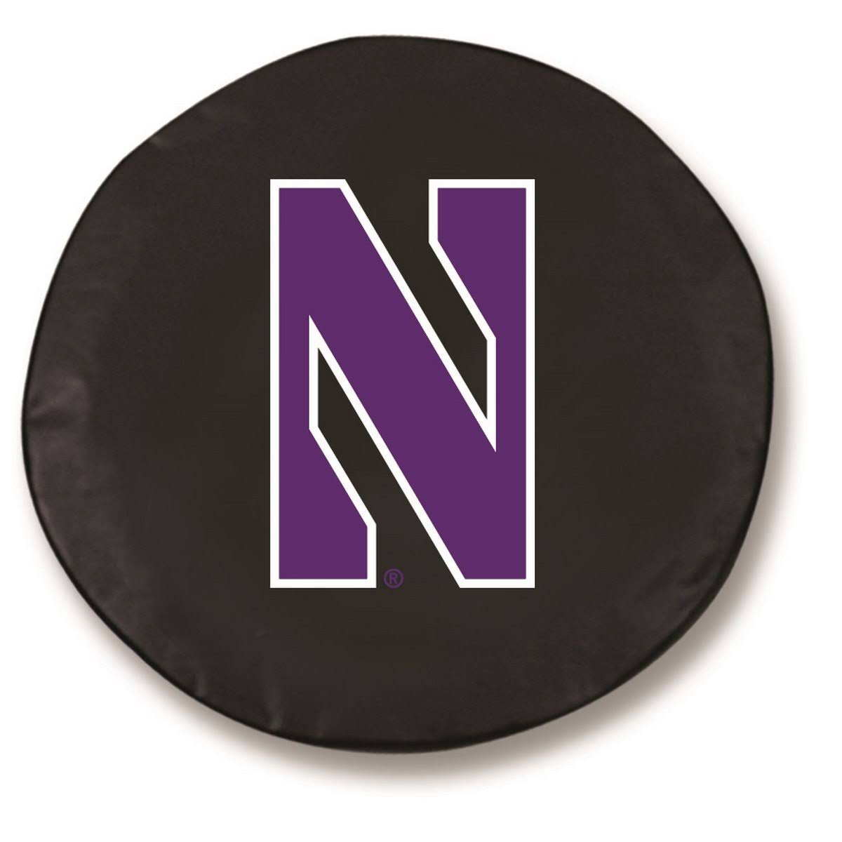 Black Vinyl Fitted Spare Car Tire Cover D4069