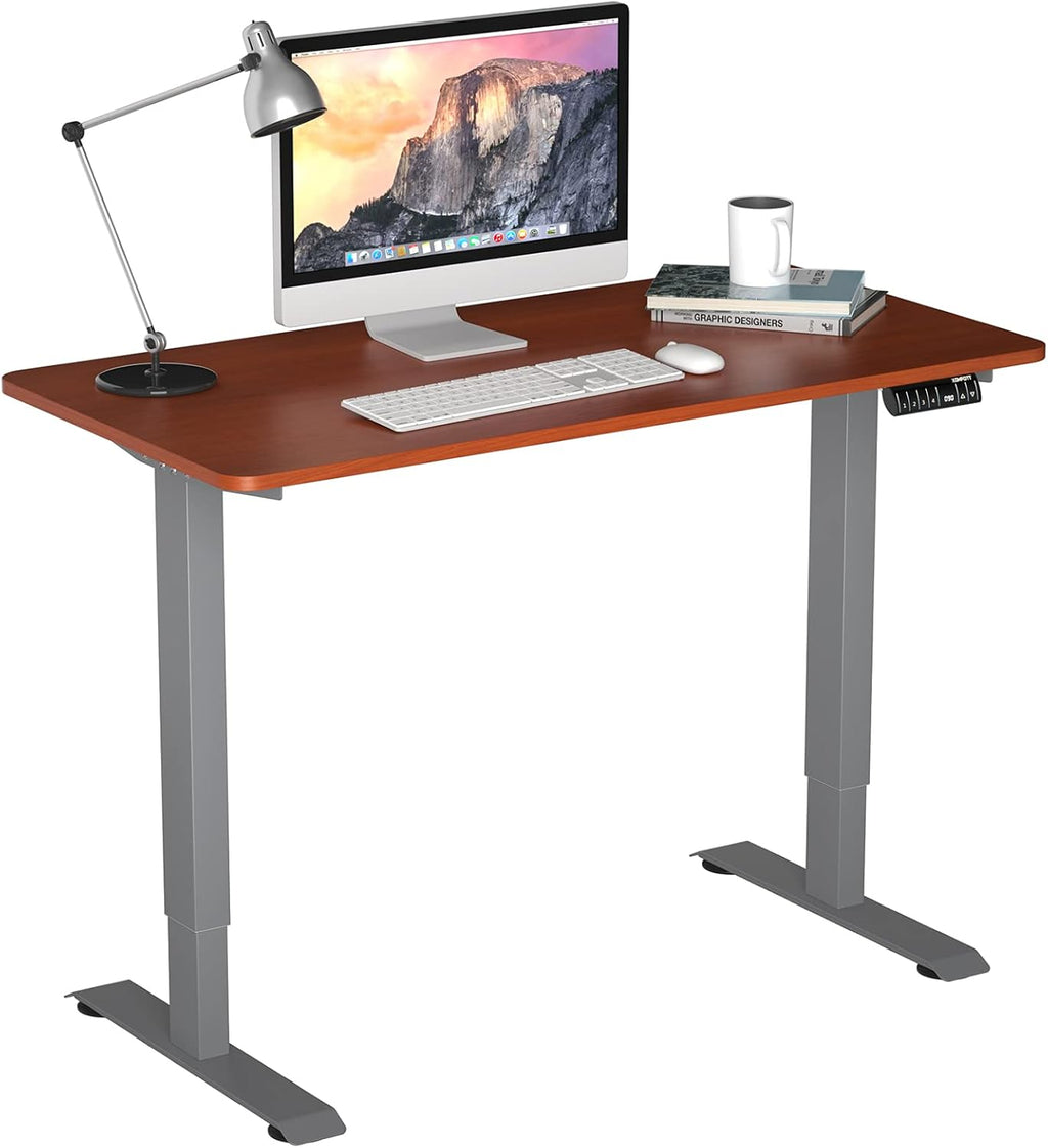 Electric Standing Desk with LED Memory Controller (Coffee) D52484