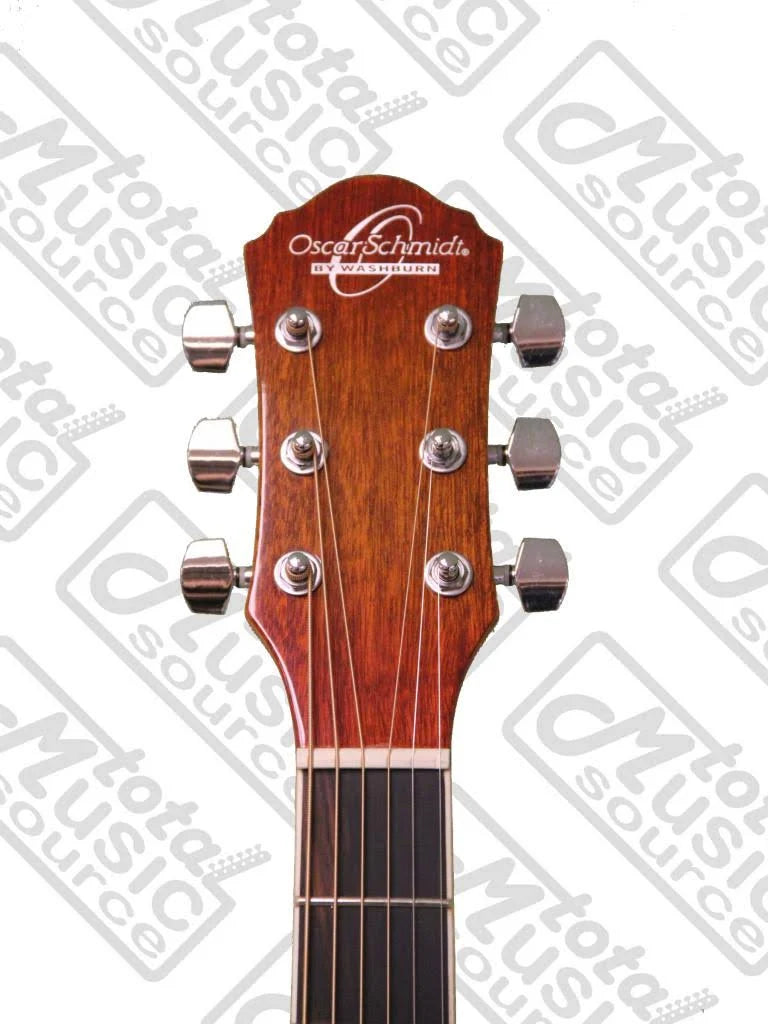 Flame Yellow Sunburst Acoustic-Electric Guitar U6658