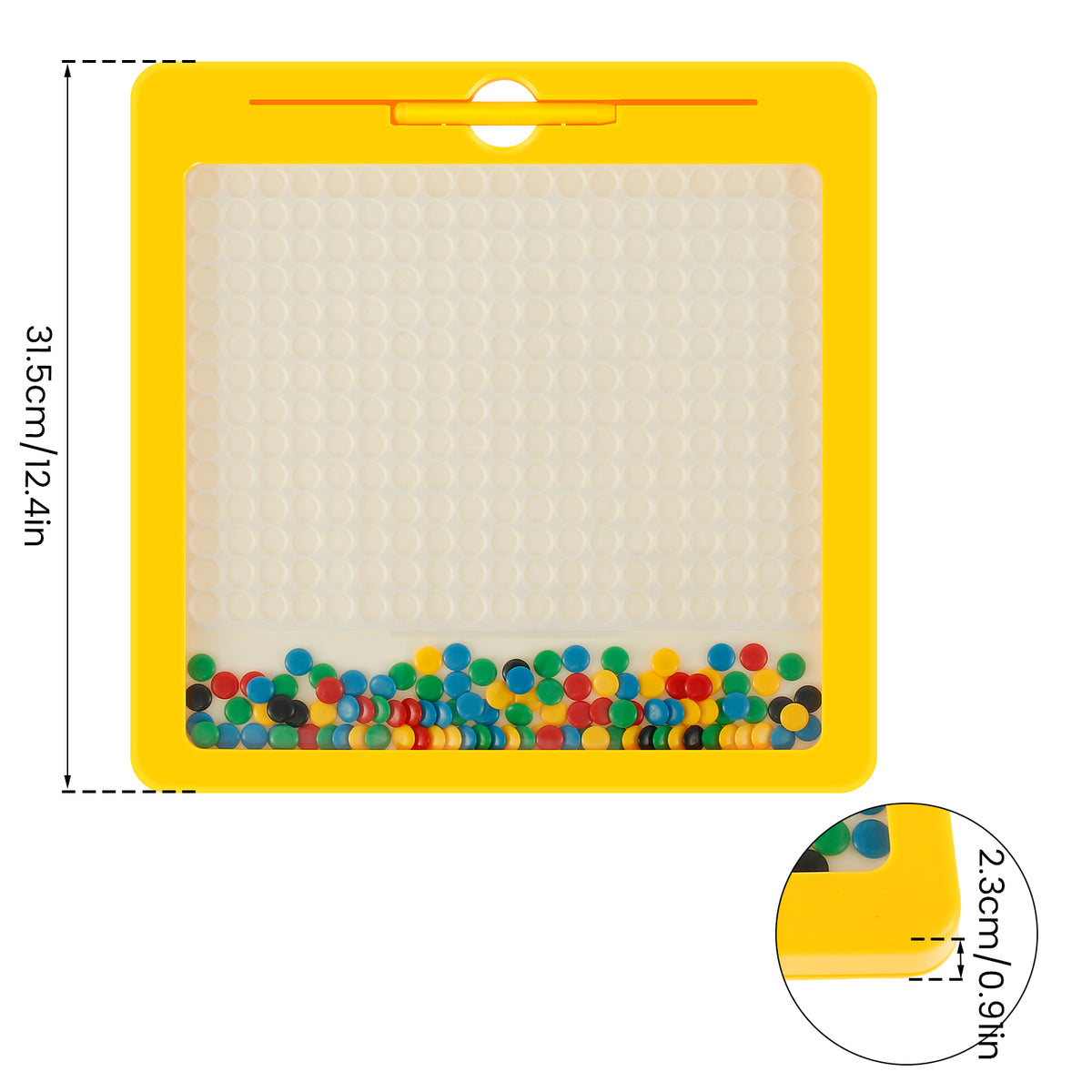 Magnetic Drawing Board with 10 Double Sided Cards Educational Preschool Toy W681