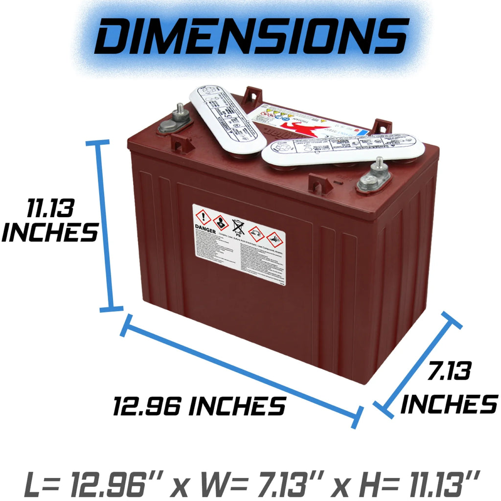 12 Volt 150 AH Deep Cycle Battery 6 Pack M55357