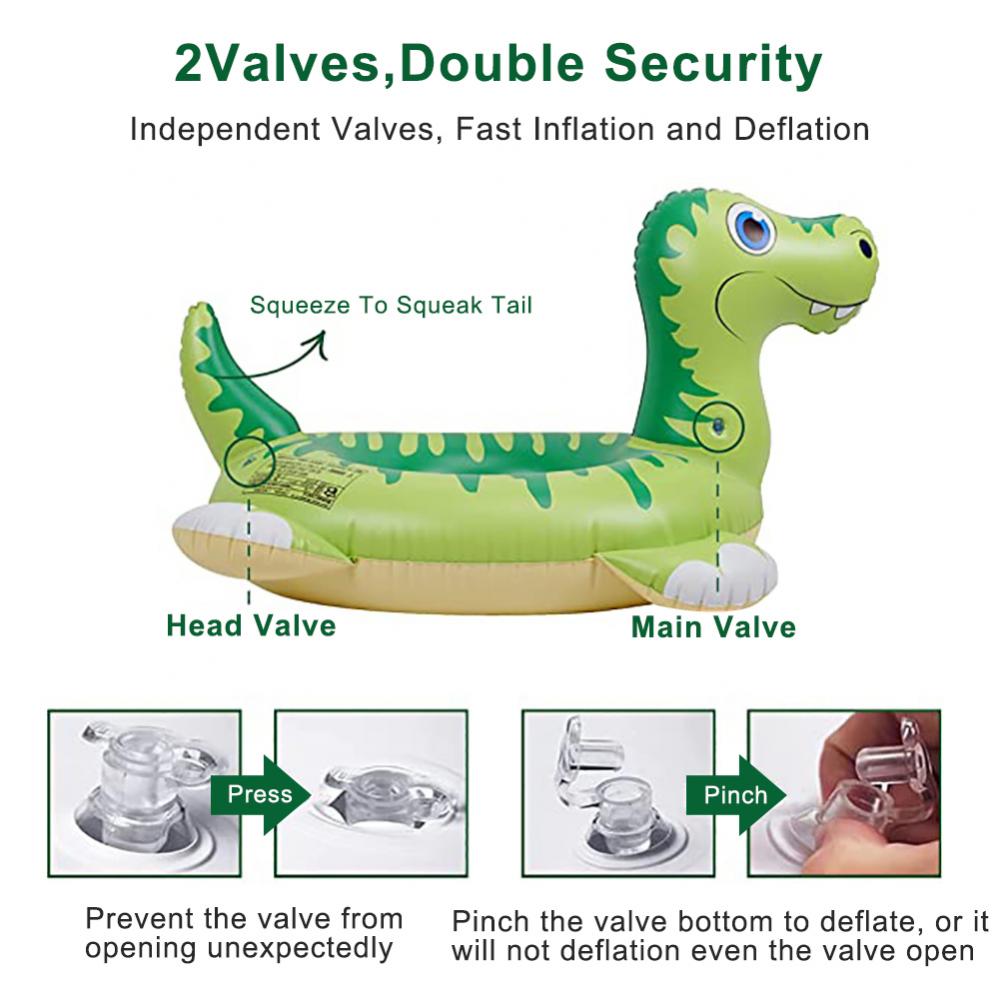 Inflatable Dinosaur Pool Float Swimming Pool Ring Float S600907