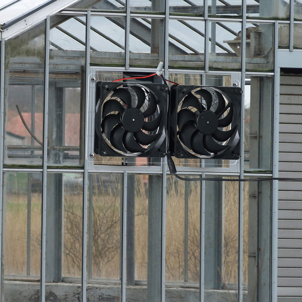Solar Powered Dual Fan 10W 12V Exhaust Fan Pack of 2 W9760