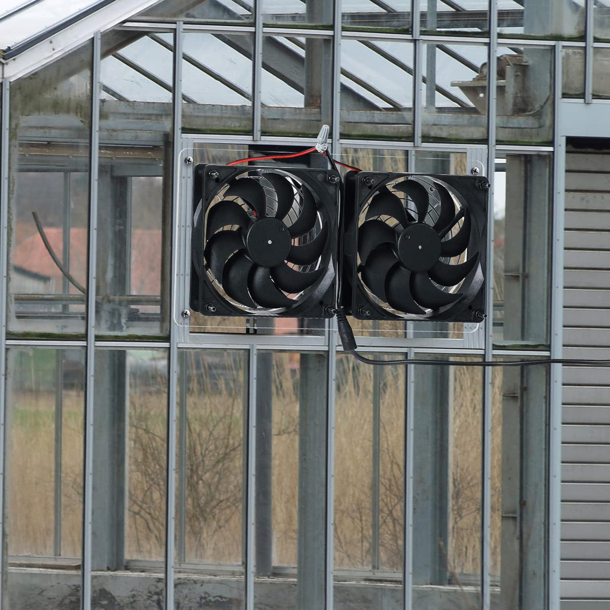 Solar Powered Dual Fan 10W 12V Exhaust Fan Pack of 2 W9760