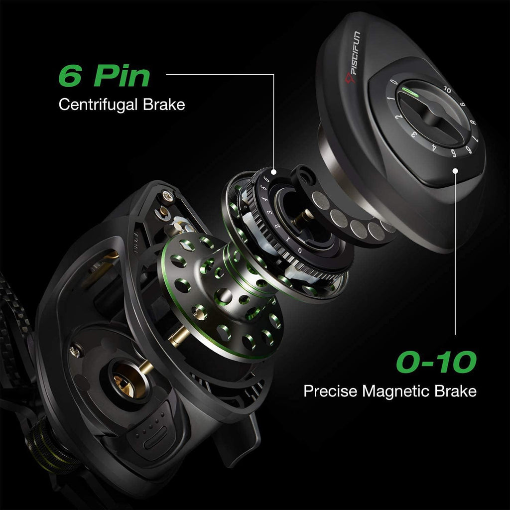 Carbon Fiber Baitcasting Reel, 5.7oz, 7.0:1 Gear Ratio Y33020