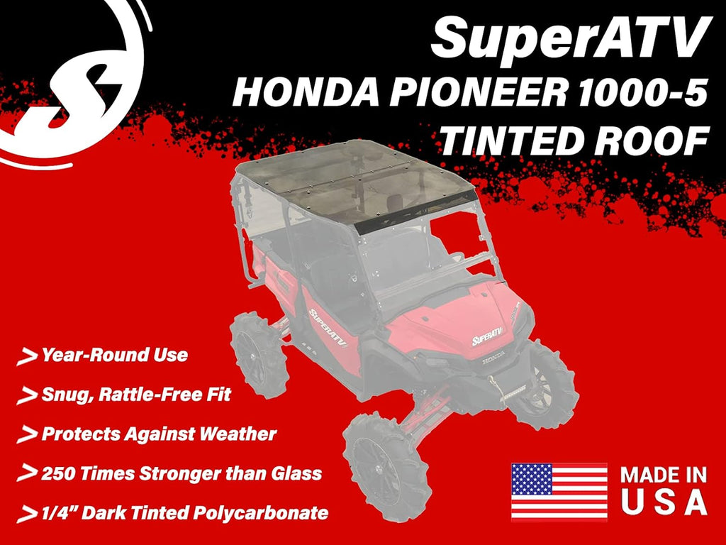 Dark Tinted Polycarbonate Roof for Honda Pioneer 1000-5 C95337