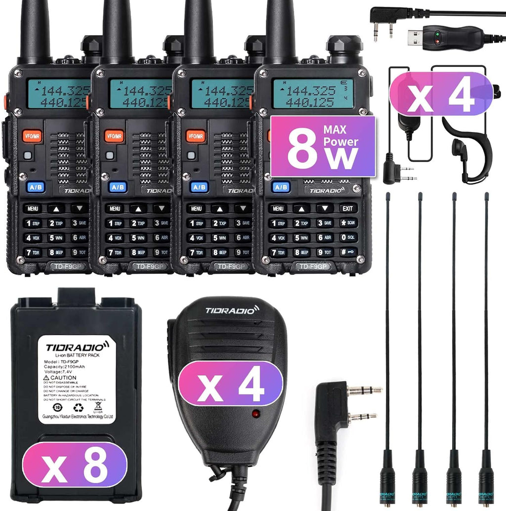 Black 2 Way Radio 4Pack V28162