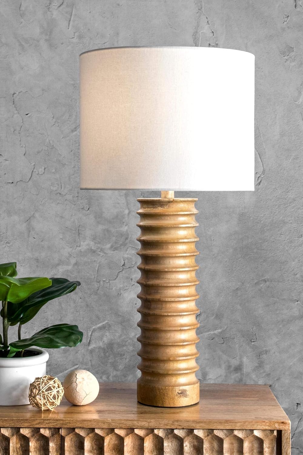 Wood Table Lamp B949