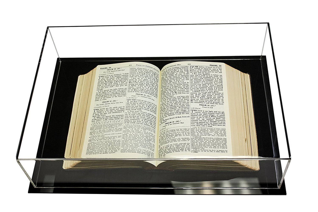 Clear Acrylic Book Display Case with Wall Mount I347025