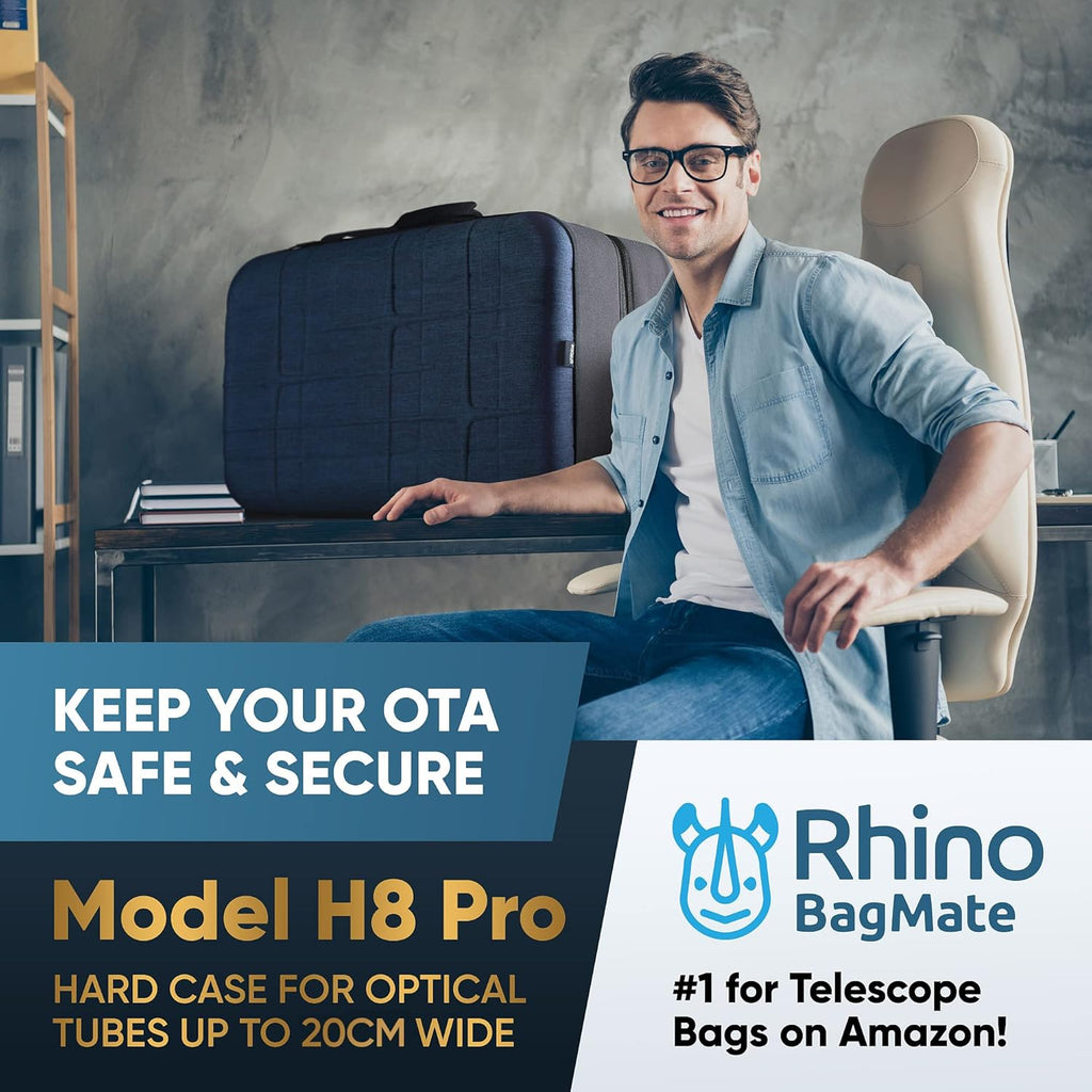 Hard Case with Soft Padding for 4”, 5”, 6”, and 8” Optical Tubes W934