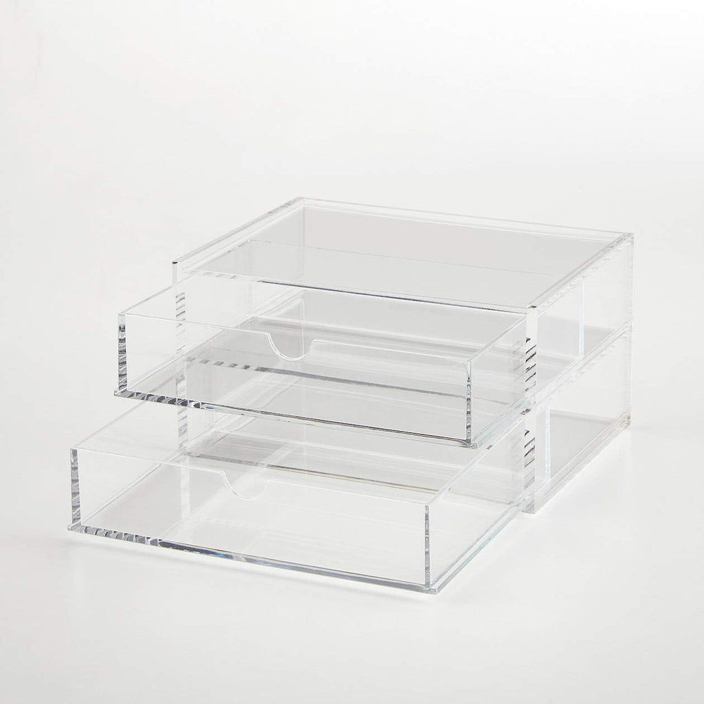 Acrylic Case 2 Drawers Small Pack of 2 J514912