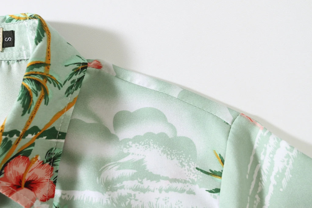 Hawaiian Shirt Short Sleeve Button Down Shirt A812