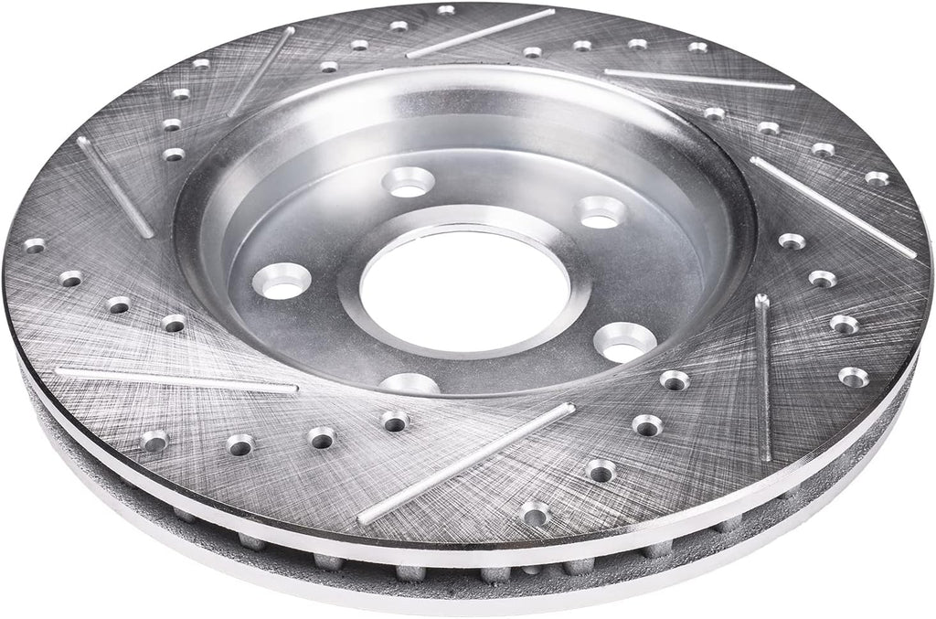 Front Drilled & Slotted Brake Rotors 2pc Set W3634