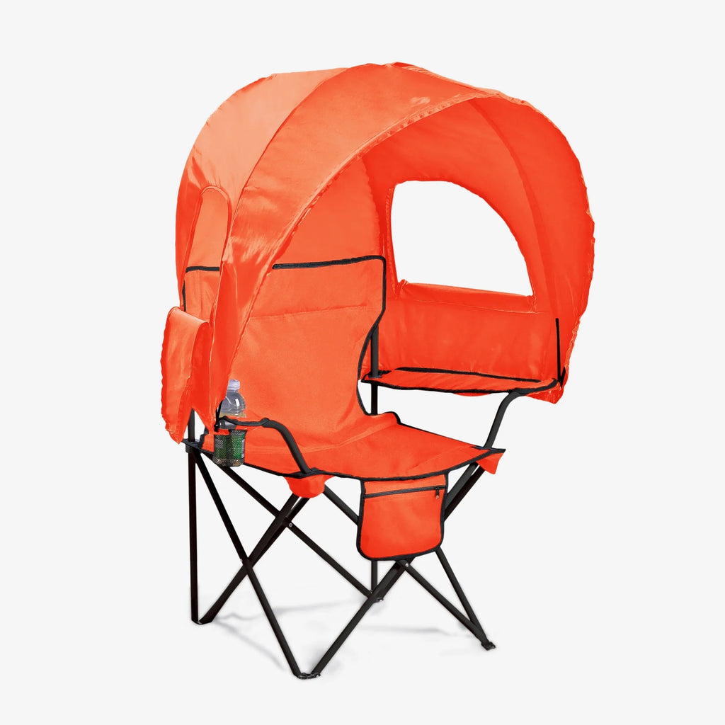 Pool Blue Oversized Folding Camp Chair with Cupholder J88440