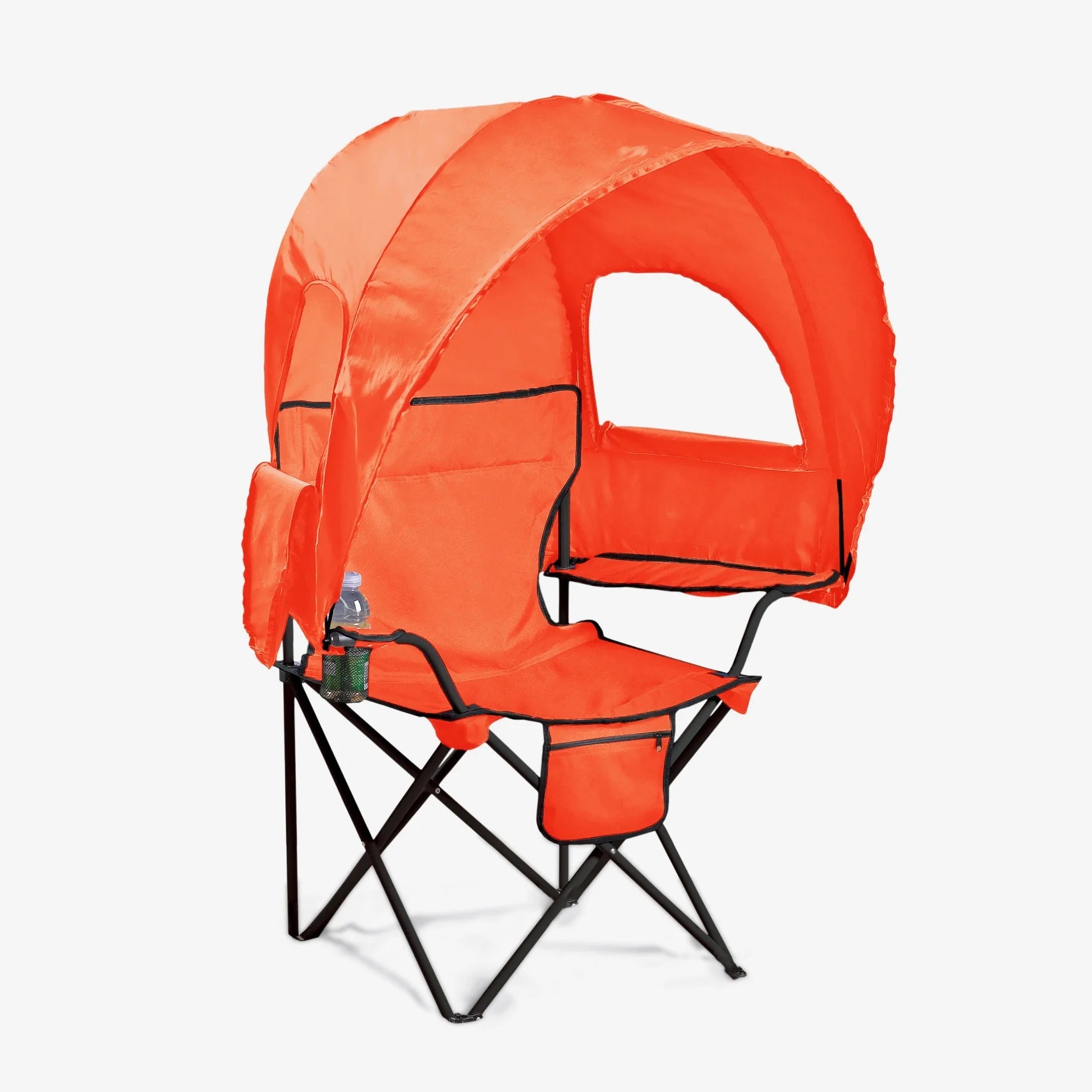 Pool Blue Oversized Folding Camp Chair with Cupholder J88440