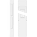 Two Equal Raised Panel PVC Pilaster with Capital and Base (Pair) M67295