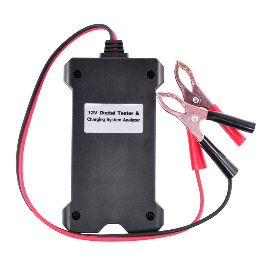 12V Digital Battery Tester Black Red Q751513