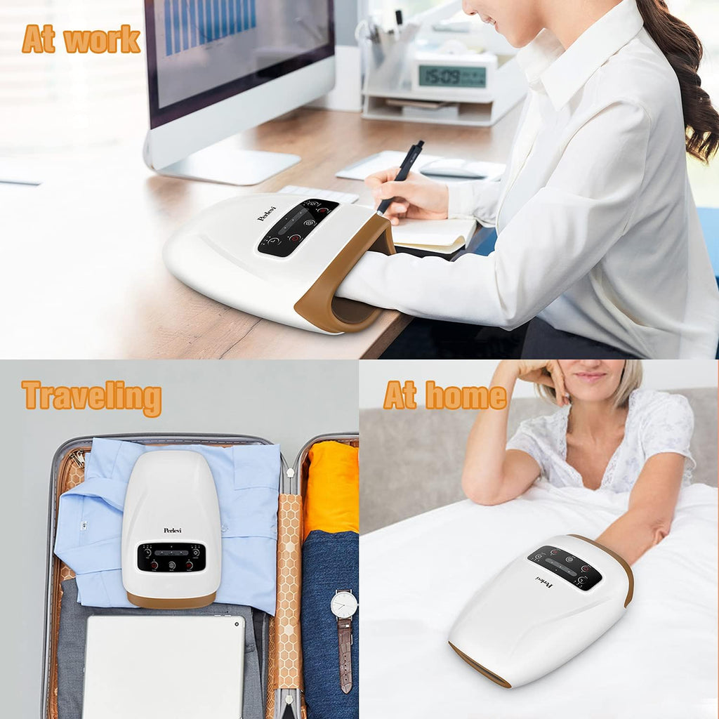 Cordless Electric Hand Massager with Heat and Air Compression M497