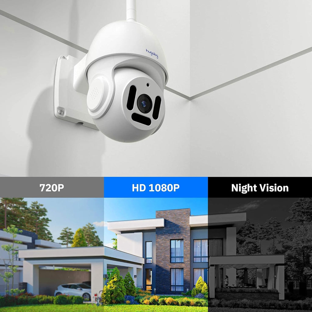 Outdoor PT WiFi Security Camera 1080P HD Waterproof with Motion Detection B82235