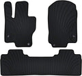 Custom Fit Rubber Black and Red Car Floor Mats Set W59511