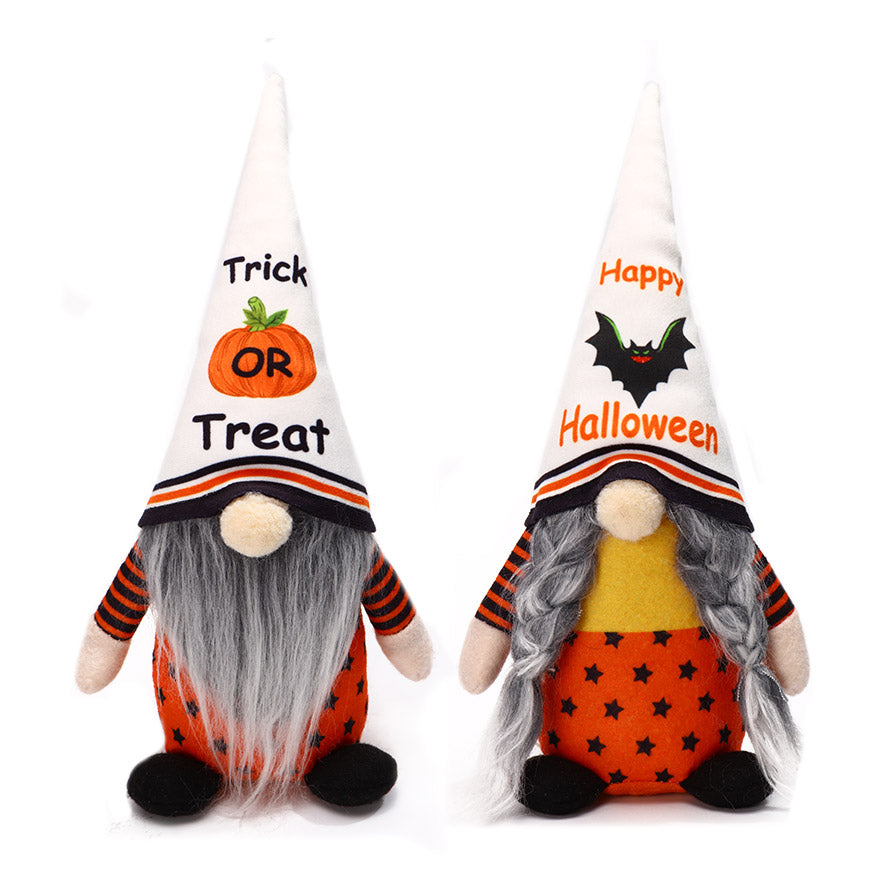 Set of 2 Halloween Gnome Plush Doll S8286
