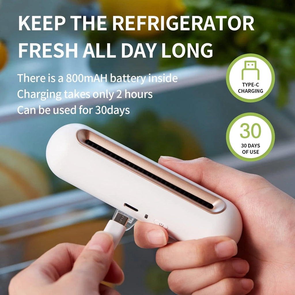 Mini Fridge Deodorizer, Rechargeable Odor Eliminator U402213