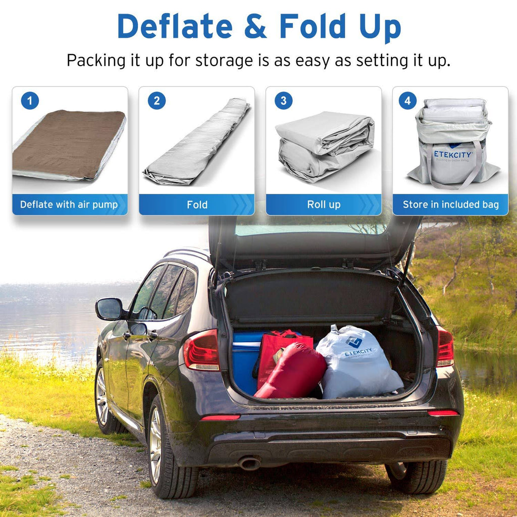 Queen Size Inflatable Air Mattress with Rechargeable Pump U22900