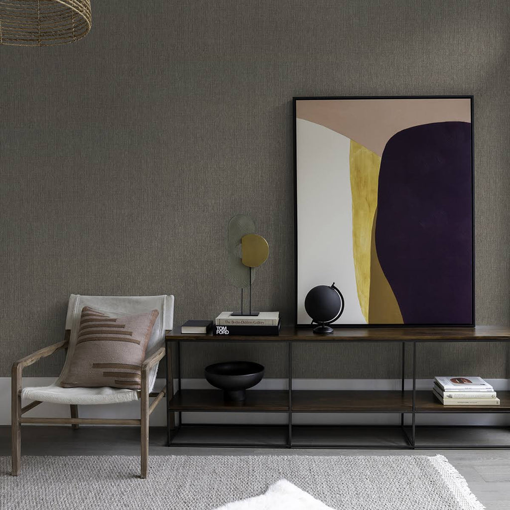 Taupe Paper Weave Wallpaper J73530
