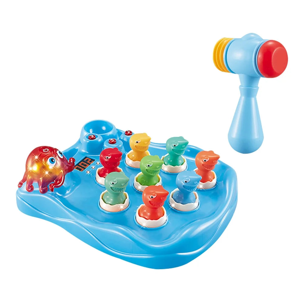 Pounding Game Whack Hammering Kids Educational Music Light Montessori Interactive Toy U90310