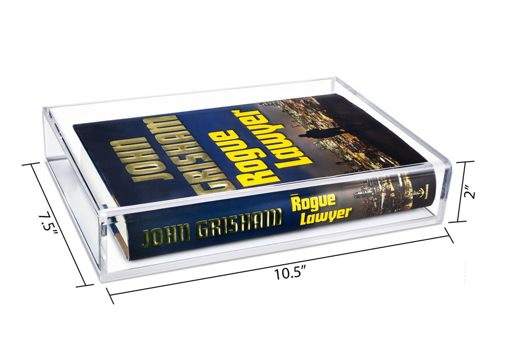 Clear Acrylic Book Display Case with Wall Mount I347025
