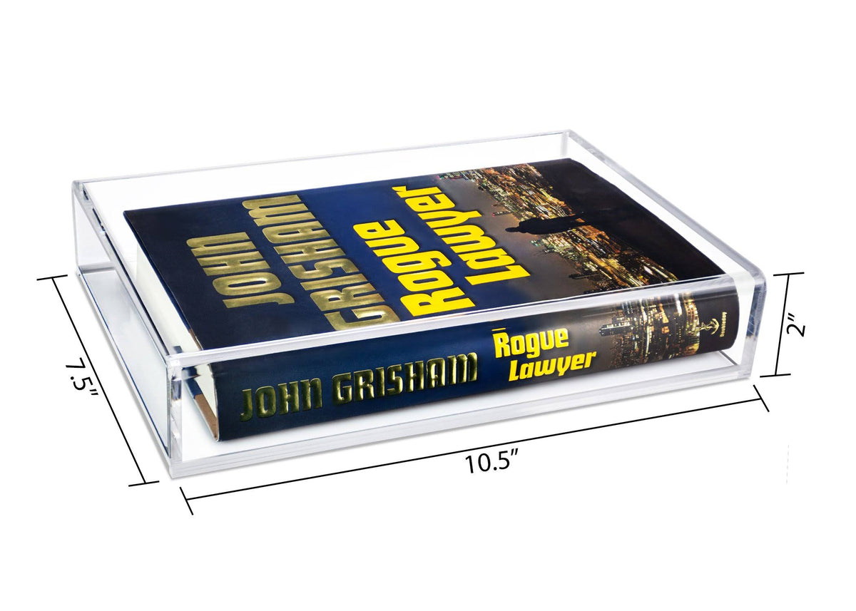 Clear Acrylic Book Display Case with Wall Mount I347025