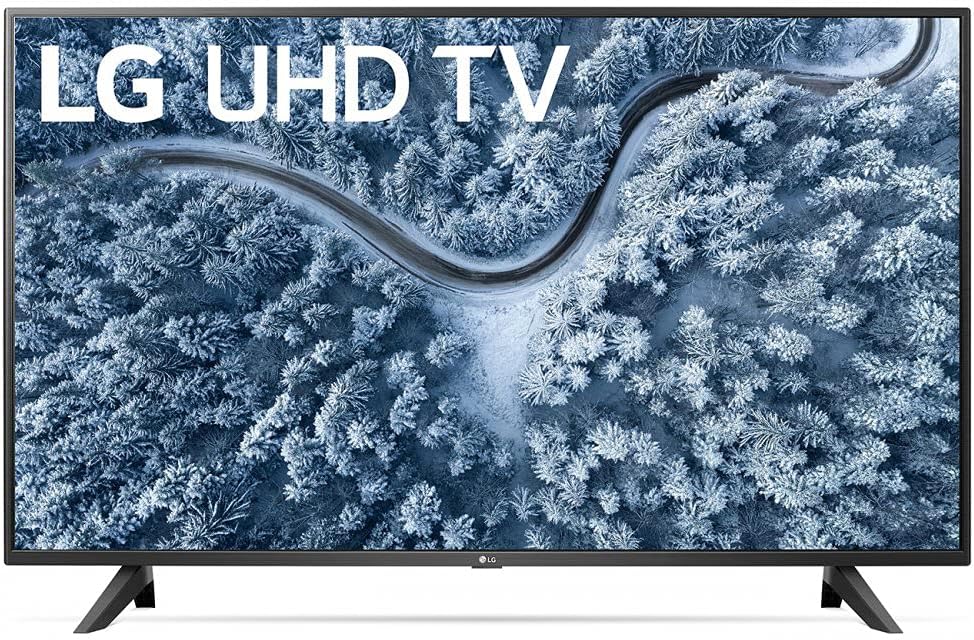 55 Inch 4K TV Bundle with Sound Bar, TV Wall Mount Bracket and Surge Adapter E7683