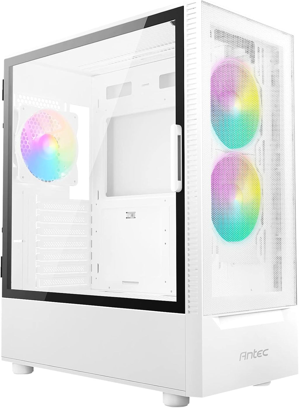 ATX Mid-Tower Case with Tempered Glass Side Panel and ARGB Fans O484286