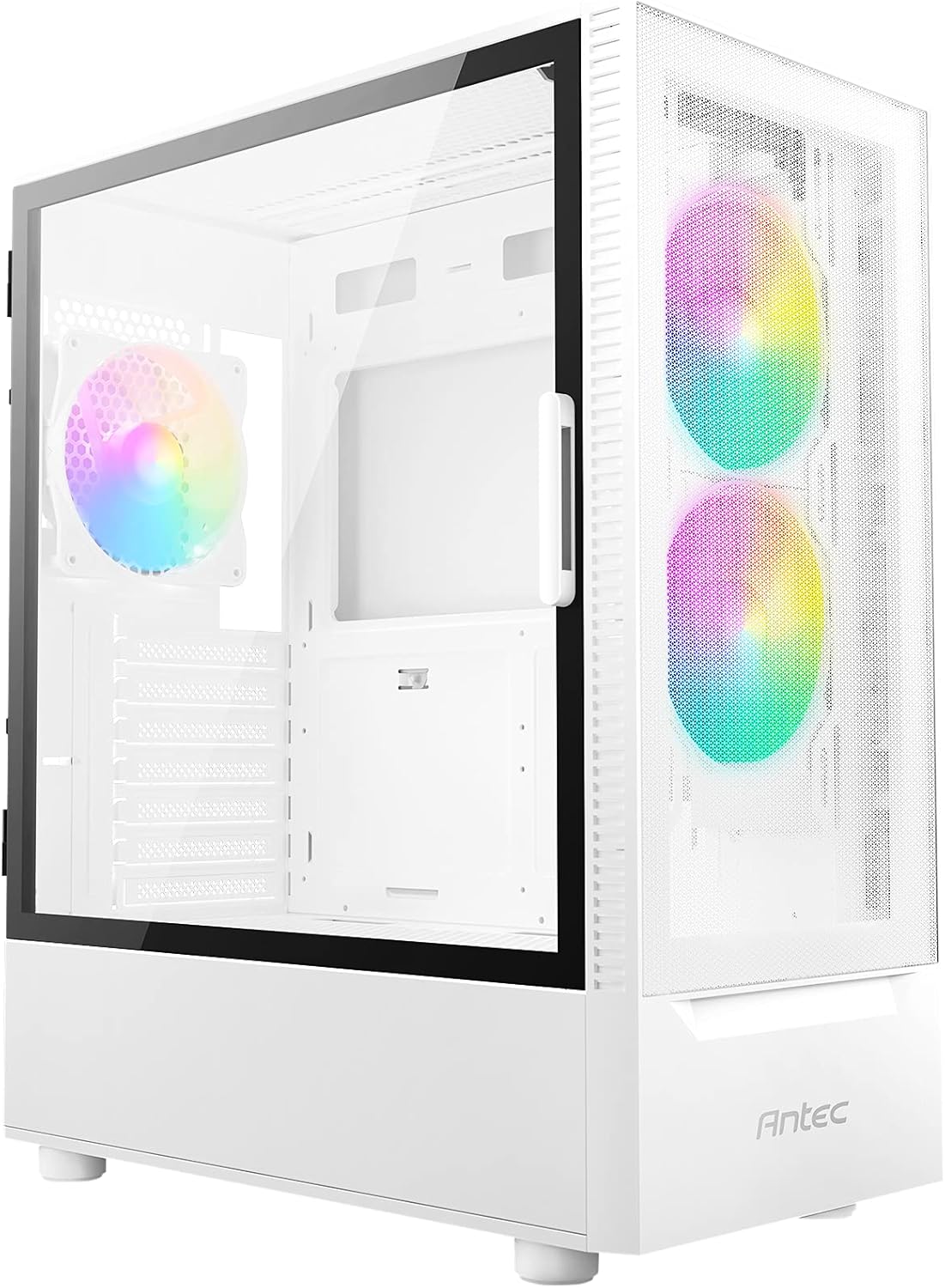 ATX Mid-Tower Case with Tempered Glass Side Panel and ARGB Fans O484286