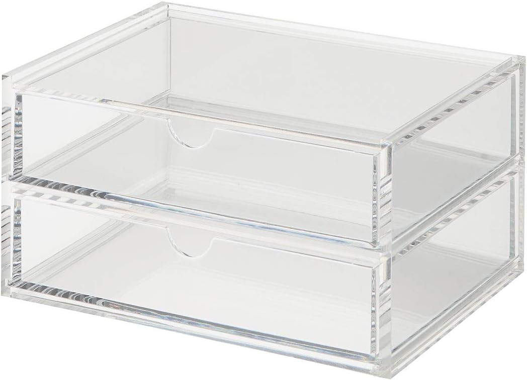 Acrylic Case 2 Drawers Small Pack of 2 J514912